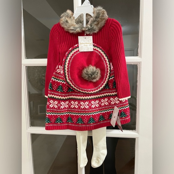 Tommy Bahama  Girls Christmas Set - size 24 Months - NWT - Picture 1 of 7